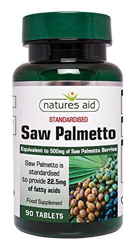 Natures Aid Saw Palmetto 500mg 90 Tablet (PACK OF 2)