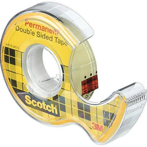 Scotch 137 Double-Sided Office Tape with Hand Dispenser, 1/2 x 450 Inches (137)