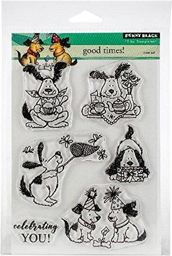 Penny Black Good Times Clear Unmounted Rubber Stamp Set (30-463)