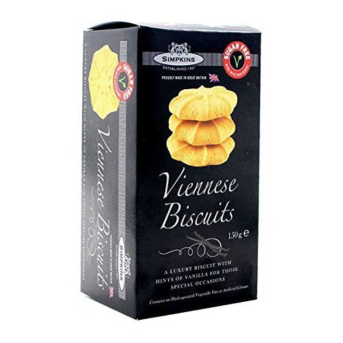 Simpkins Sugar Free Viennese Biscuits 150g (6 Pack)