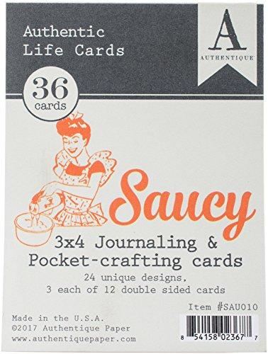 Saucy Authentic Life Cards 36/Pkg-3"X4" Pocket Crafting & Journaling Cards