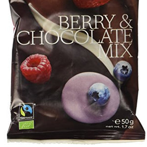 Landgarten Organic GF Berries in Mix of Chocolate 50 g (Pack of 10)