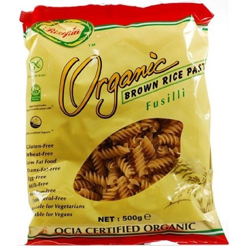 Rizopia Organic Brown Rice Fusilli 500g X 3 (Pack of 3)