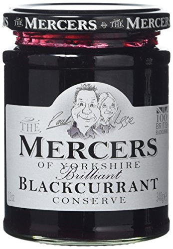 Mercers Blackcurrant Conserve 340 g (Pack of 6)
