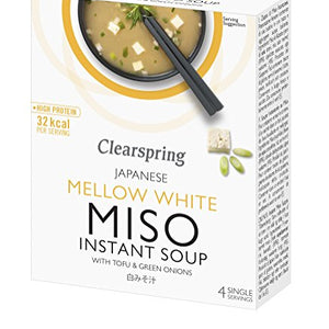 Clearspring | Mellow White Miso Soup + Tofu | 2 x 4x10g