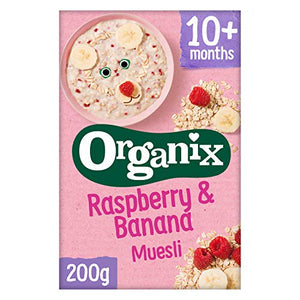 Organix Raspberry & Banana Muesli 200g (Pack of 4) (organic)