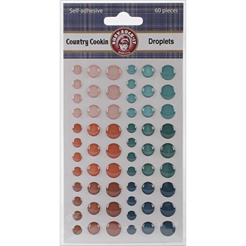 Ruby Rock-It Country Cookin' Self-Adhesive Droplets, 60-Pack