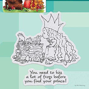 Penny Black Kissing Frogs Cling Stamps