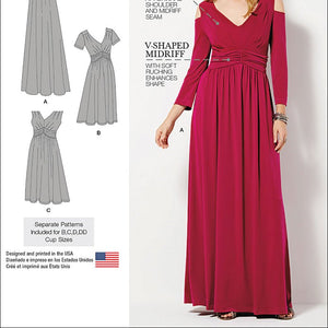 Simplicity Amazing Fit Pattern 1102 Women's Knit Dress with Variations Sizes 20W-28W