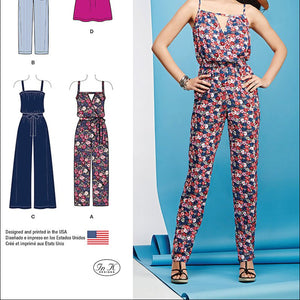 SIMPLICITY Patterns 1114 Misses' Easy Dress and Jumpsuits, A (XXS-XS-S-M-L-XL-XXL)