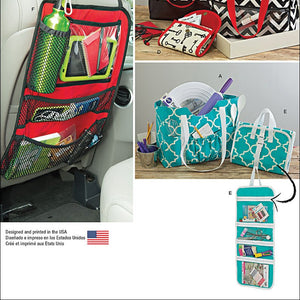 SIMPLICITY Patterns 1128 Totes and Organizers, One Size