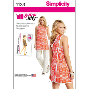 SIMPLICITY Patterns 1133 Misses' Super Jiffy Tunic and Pants, A (6-8-10-12-14-16-18)