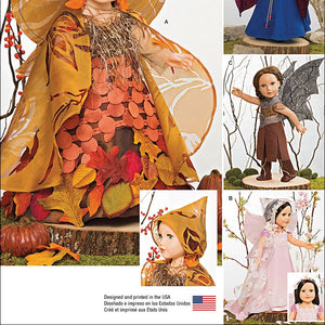 SIMPLICITY Patterns 1134 Mystical Clothes for 18" Dolls, One Size