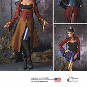 SIMPLICITY Patterns 1138 Misses' Dark Faeries Costumes, R5 (14-16-18-20-22)