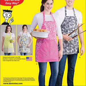 SIMPLICITY Patterns 1140 Aprons in Four Styles, ONE SIZE