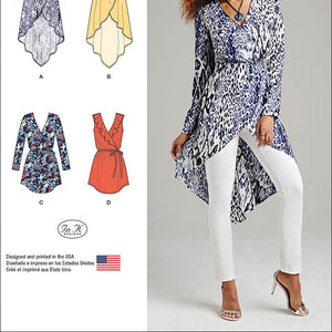 SIMPLICITY 1064 Misses' Tunics Sewing Template, Size R5 (14-16-18-20-22)