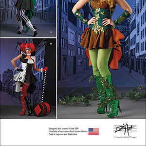 SIMPLICITY 1091 Misses' Super Villainess Costumes Sewing Template, Size H5 (6-8-10-12-14)
