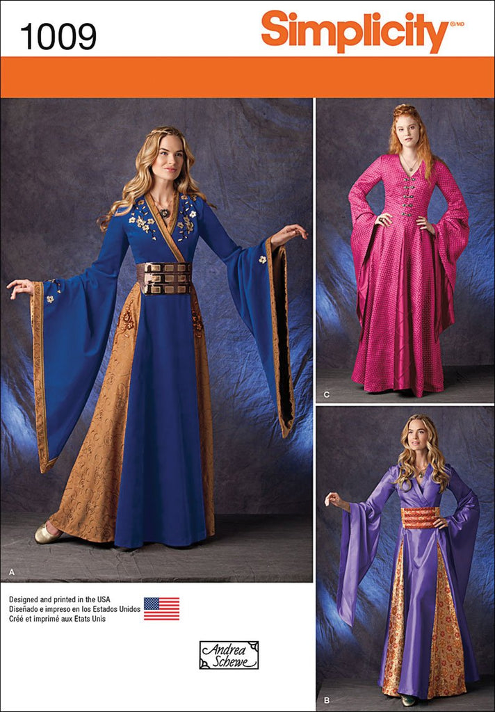 Simplicity Creative Patterns US1009HH Misses Fantasy Costumes, Size HH (6-8-10-12)