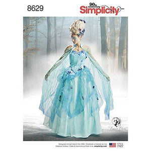 Simplicity Pattern 8629 R5 Misses' Costume Gown by Firefly Path, Size 14-22