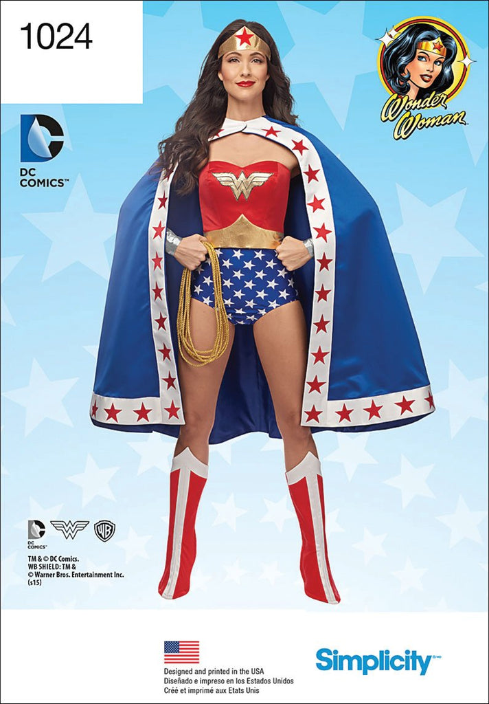 Simplicity Creative Patterns US1024R5 Misses Wonder Woman Costume, Size R5 (14-16-18-20-22)
