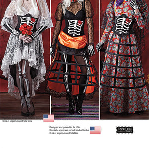 Simplicity Creative Pattern 1033 Misses' Day of the Dead Costumes, Size R5 (14-16-18-20-22)