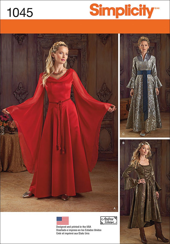 Simplicity Creative Patterns US1045RR Misses Fantasy Costumes, Size RR (14-16-18-20)
