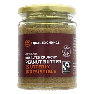 Equal Exchange Fairtrade, Organic Unsalted Crunchy Peanut Butter