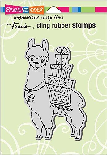 STAMPENDOUS Cling Stamp, Llama Delivery