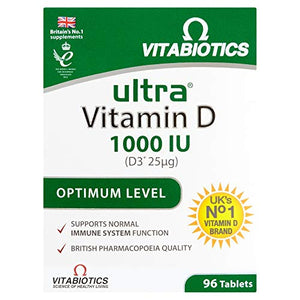 Vitabiotics | Ultra Vitamin D3 Tablets | 1 x 96s