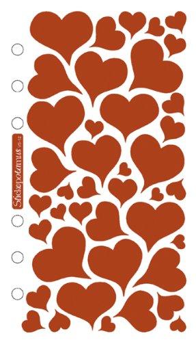 Sticko SPVS12 Classic Stickers, Foil Hearts