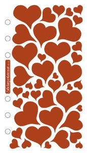 Sticko SPVS12 Classic Stickers, Foil Hearts