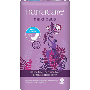 Natracare Maxi Pads Super 12pads X 6 (Pack of 6)
