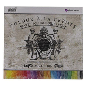 Prima Marketing Water Soluble Oil Pastel Assorted Color Crayons (Box of 24)