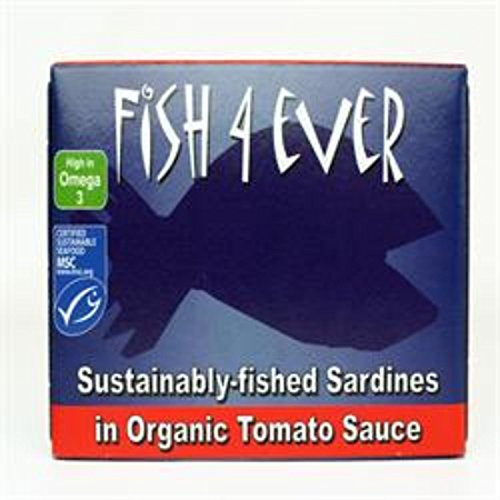 FISH4EVER Whole Sardines in Organic Tomato Sauce 135gtin (Pack of 1)