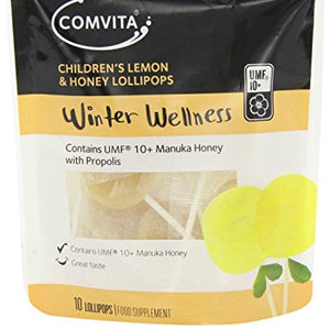 Comvita Children's Lemon & Honey Lollipops x10 (Case of 6)