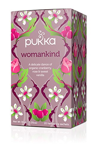 Pukka Womankind, Organic Herbal Tea with Shatavari, Cranberry & Rose Flower (4 Pack, 80 Tea bags)