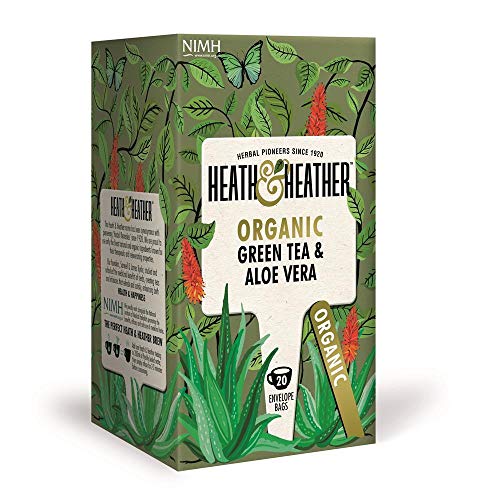 Heath & Heather Organic Green Tea & Aloe Vera 20 Bags