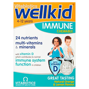 Vitabiotics Wellkid Immune Chewable - 30 Tablets