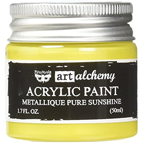 Prima Marketing Finnabair Art Alchemy Acrylic Paint 1.7 Fluid Ounces-Metallique Pure Sunshine, Other, Multicoloured, 4.59x4.49x5.2 cm