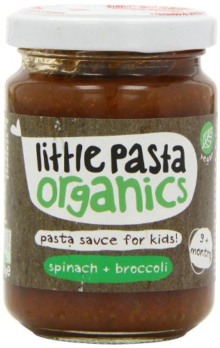 Little Pasta From 9 Months Organic Broccoli and Spinach Sauce Toddler and Kids Pasta Sauce 130 g (Pack of 6)
