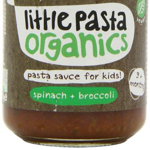 Little Pasta From 9 Months Organic Broccoli and Spinach Sauce Toddler and Kids Pasta Sauce 130 g (Pack of 6)