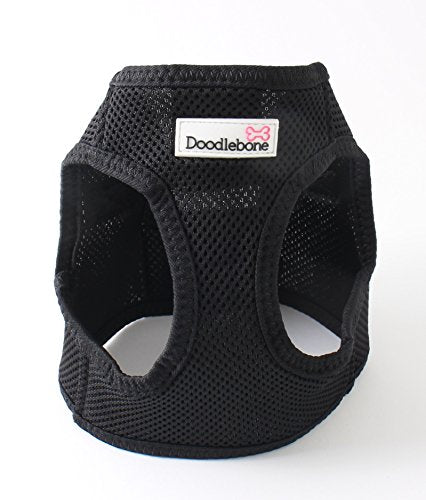 Snappy Mesh Harness Black X-Small| Doodlebone