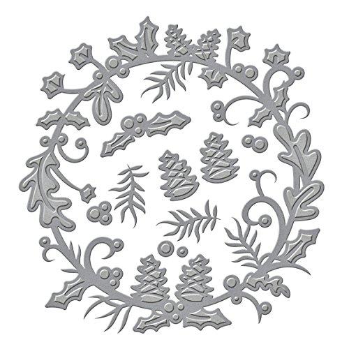 Spellbinders S4-632 Shapeabilities Holly Berry Wreath Etched/Wafer Thin Dies