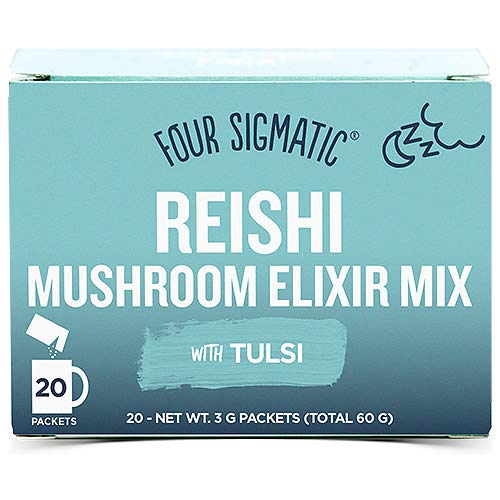 Four Sigma Reishi Mushroom Elixir Mix with Tulsi (Box of 20 Sachets)