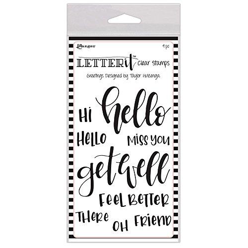 Ranger Greetings Letter It Clear Stamp Set 4"X6"