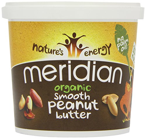 Meridian Organic 100 Percent Smooth Peanut Butter 1 Kg (Pack of 3)