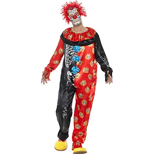 Smiffys 44936L Deluxe Day of The Dead Clown Costume (Large)
