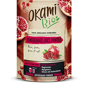 Okami Bio Pomegranate Juice Powder | 100% Organic, Vegan and Gluten Free | Superfood jam-Packed with antioxidants