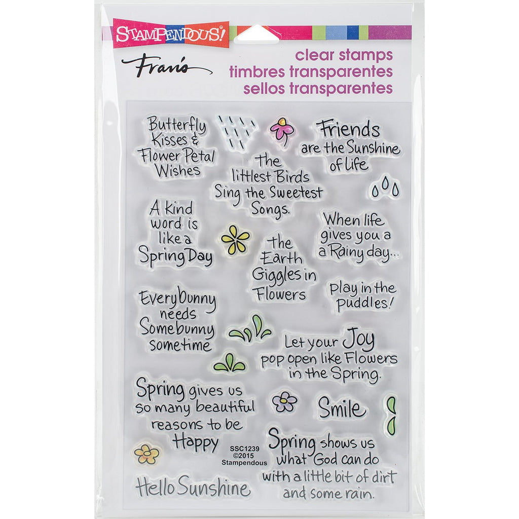Stampendous Clear Stamps, Spring Sentiments