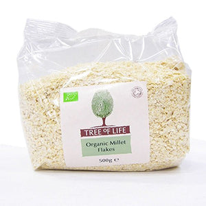 Tree Of Life Organic Millet - Flakes 500g (Pack of 6)